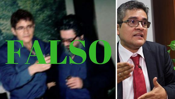 Falsa foto de fiscal José Domingo Pérez y Abimael Guzmán circula las redes sociales