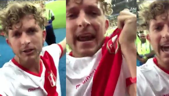 ​Hincha peruano emociona con video a ras de cancha tras terminar el Perú vs. Brasil 