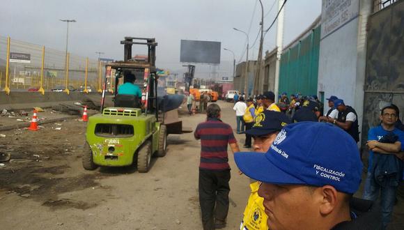 ​Municipalidad de Lima recupera carril auxiliar de la vía de Evitamiento