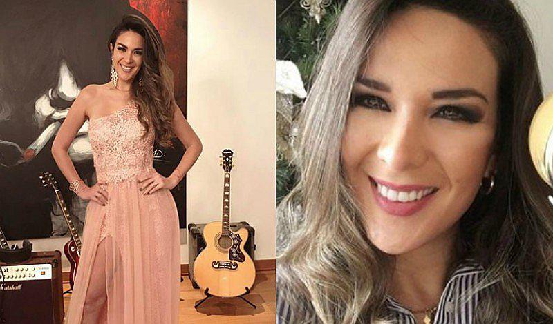 Silvia Cornejo y su sexy vestido floreado para fiestas navideñas
