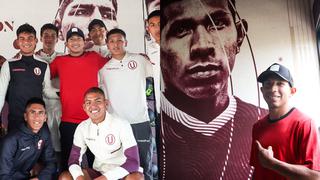 Corazón crema: Edison Flores visitó el Centro de Alto Rendimiento de Universitario