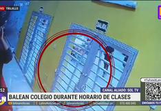 Disparan contra fachada de colegio en Trujillo durante hora de clases (VIDEO)