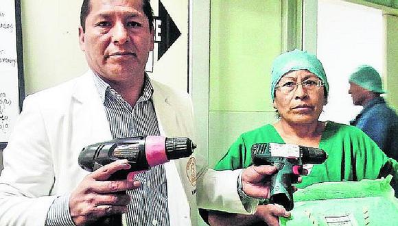 Huancayo: médicos utilizan taladros para operaciones ante falta de equipos