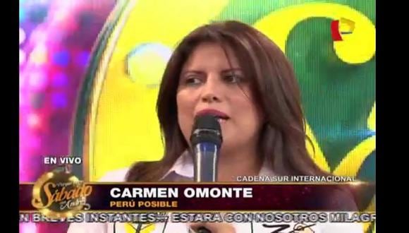 Carmen Omonte no postularía por entregar dinero en programa de Chibolín [FOTOS]