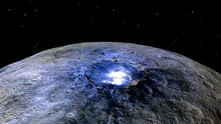 Puntos brillantes del planeta enano Ceres cambian inesperadamente