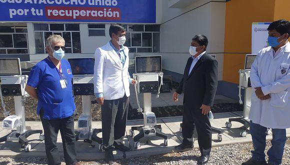 Ayacucho: los ventiladores mecánica permitirpa ampliar la atención de pacientes en condiciones críticas de COVID-19.
