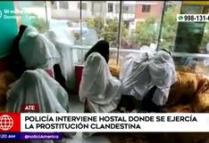 Ate Vitarte: 20 meretrices extranjeras y peruanas son detenidas en hostal, que atendía pese a cuarentena | VIDEO