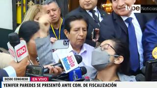 Yenifer Paredes se molesta por preguntas y discute con la prensa | VIDEO