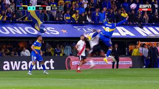 Boca se quedó con un hombre menos: expulsión de Marcos Rojo ante River | VIDEO