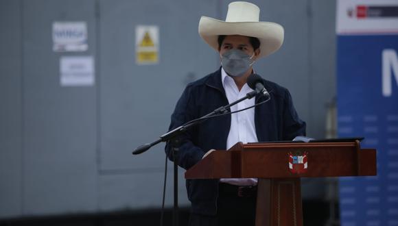 Presidente Pedro Castillo señaló que el oxígeno que será un derecho del pueblo, y "no se puede seguir traficando con la salud del pueblo peruano" (Foto: Britanie Arroyo / @photo.gec)