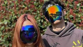 Anteojos de sol extra extra extra large cubren a la cara mismo protector facial | VIDEO