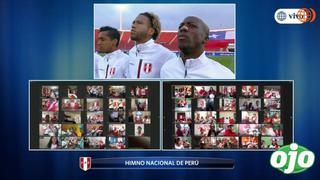 Así se cantó el himno nacional del Perú