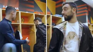 Bruno Fernandes tuvo polémico gesto con Cristiano tras las críticas al United | VIDEO