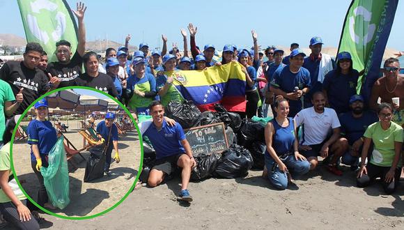 Voluntarios extranjeros limpiaron playa como agradecimiento a los peruanos