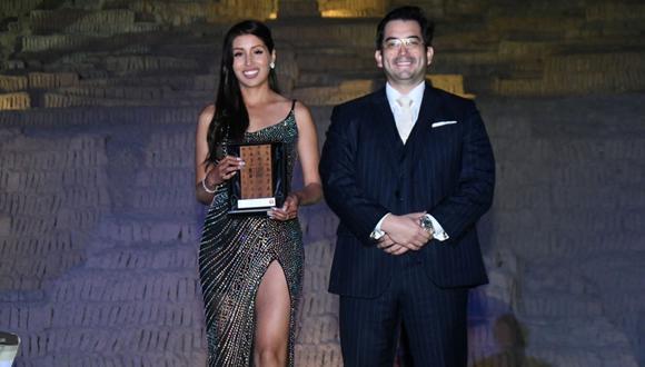 Atleta peruana Kimberly García fue galardonada. (COP)