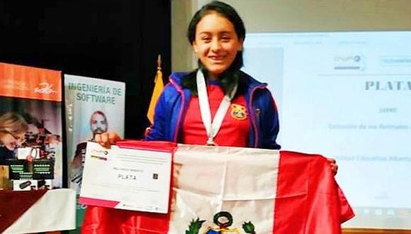 Escolar peruana obtiene segundo lugar en feria de ciencias internacional