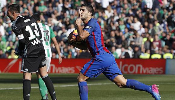 Luis Suárez salva empate para Barcelona que sigue perdiendo puntos