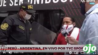 Perú vs. Argentina | Casi se llevan preso al hincha israelita