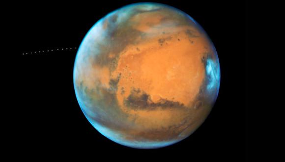Marte es el cuarto planeta en orden de distancia al Sol y el segundo más pequeño del sistema solar, después de Mercurio.(Foto referencial: NASA)
