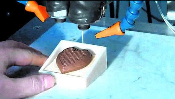 Crean impresora de chocolate