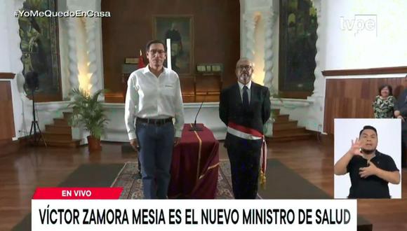 Víctor Zamora es el nuevo ministro de Salud. (TV Perú)