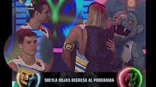 El Origen de la Lucha: Patricio Parodi puso esta cara cuando saludó a Sheyla Rojas 