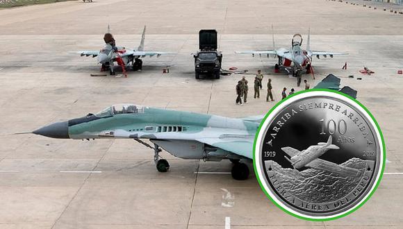 Banco Central de Reserva celebra los 100 años de la Fuerza Aérea con moneda de plata