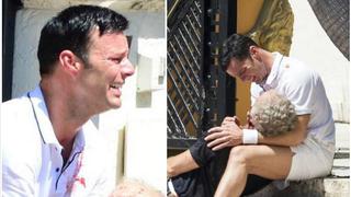 ¡Desconsolado! ​Captan a Ricky Martin llorando muerte de Gianni Versace (FOTOS)