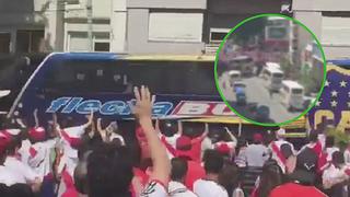 La terrible agresión de los hinchas de River Plate al bus de Boca Juniors (VIDEOS)