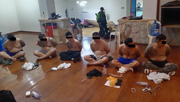 Seis taiwaneses fueron detenidos en la casa de La Molina. Se investigará su vínculo con la organización 'Dragón rojo de Taiwán'. Fotos: PNP