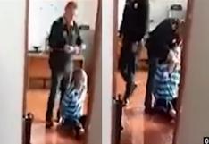 Viralizan video de policía amordazando con cinta a detenido con antecedentes policiales | VIDEO