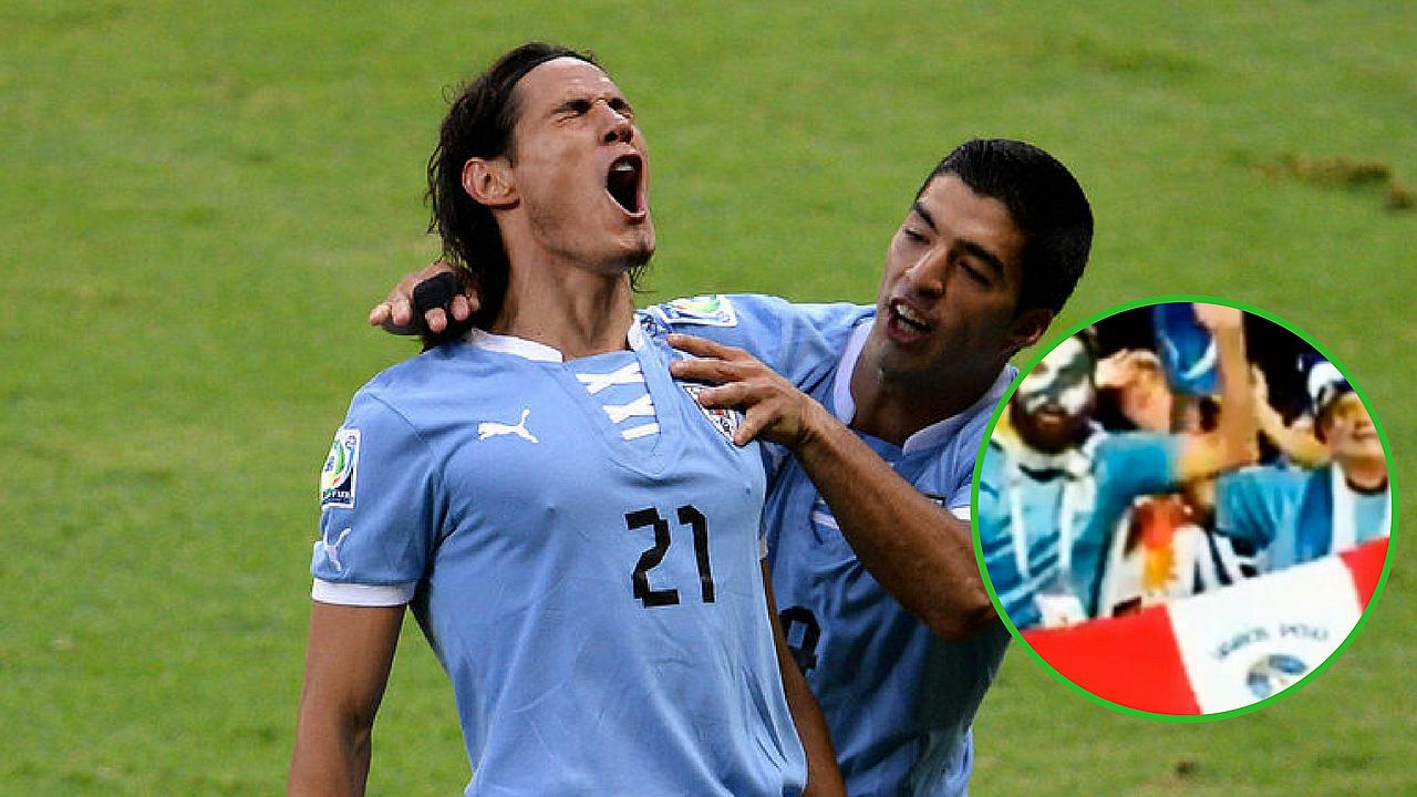 Hinchas uruguayos celebran pase a cuartos de final con bandera peruana (VIDEO)