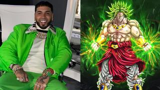 Anuel AA aparece con el cabello pintado de verde y se compara con Broly de “Dragon Ball”