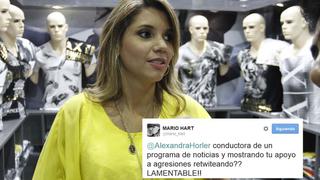 Mario Hart se pelea con Alexandra Hörler en Twitter