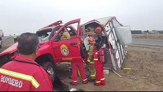 Huacho: Bomberos sufren terrible accidente cuando se dirigían a atender emergencia 