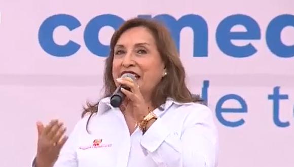 Dina Boluarte participó en un encuentro con lideresas de Comedores Populares y Ollas Comunes de Lima Metropolitana y del Callao.