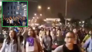 ​Mujeres marchan en las calles y protestan tras agresión a Eyvi Liset (VIDEO)