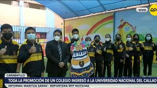 Todos los alumnos de una promoción del colegio Juan Pablo Peregrino ingresó a la Universidad Nacional del Callao