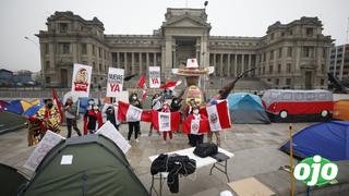 Keiko Fujimori: simpatizantes de Fuerza Popular acampan frente al Poder Judicial pidiendo justicia electoral