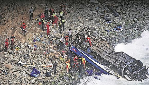 ​Accidente en Pasamayo: se eleva a 51 los fallecidos tras caída de bus 