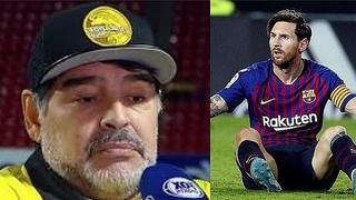 "No lo endiosemos más a Messi", dijo Maradona sobre Lionel 
