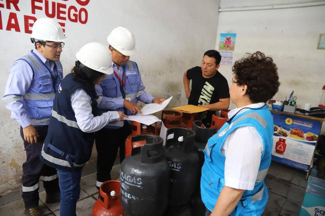 Municipalidad de Magdalena del Mar clausuró dos locales de venta de balones de gas licuado tras una inspección técnica. (Difusión)