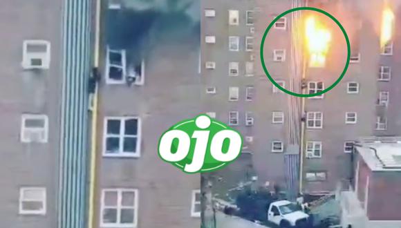 Un video viral muestra lo cerca que estuvieron de la muerte dos adolescentes atrapados en un incendio. | Crédito: @GoodNewsCorres1 / Twitter