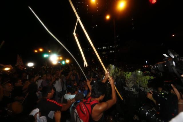 'Ley Pulpín': Así fueron los disturbios en la cuarta marcha contra la polémica norma [FOTOS Y VIDEOS] 