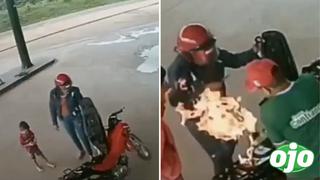 Niño produce un incendio en una gasolinera, poniendo en riesgo a su madre
