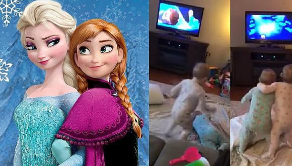YouTube: gemelitas sorprenden al mundo con imitación de esta escena de Frozen
