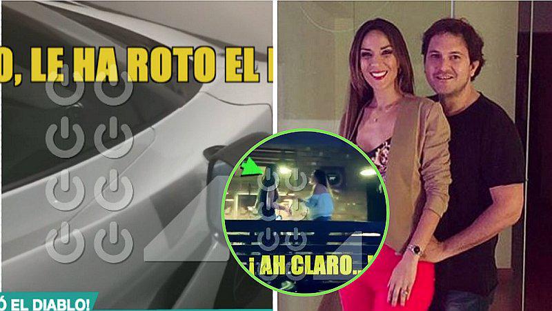 Silvia Cornejo: muestran cómo quedó el auto de su marido al encontrarlo con otra mujer (VIDEO)