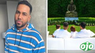 Romeo Santos publica por primera vez una foto junto a sus tres hijos