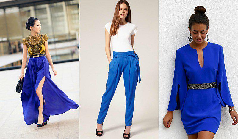 4 looks que harán que te enamores del azul eléctrico