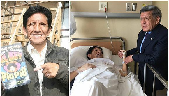 Eusebio ‘Chato’ Grados recibe la visita de César Acuña en la clínica (FOTOS y VIDEO)